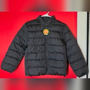 Kids Black Puffer Jacket